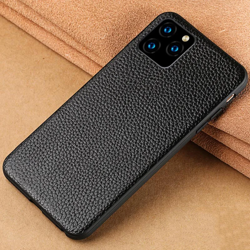Чехол для телефона из натуральной кожи iphone 12 Mini Pro Max 11 X XR XS 5 6 6S 7 8 plus SE 2020 защитный