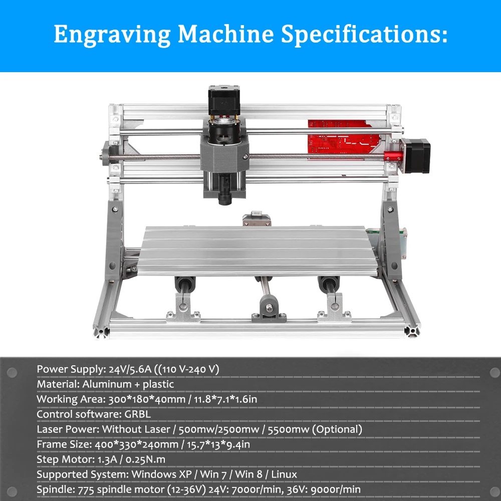 New Mini Laser Engraving Machine CNC 3018 engraver DIY Hobby Cutting Tools ER11 GRBL for Wood PCB PVC Router CNC3 | Инструменты