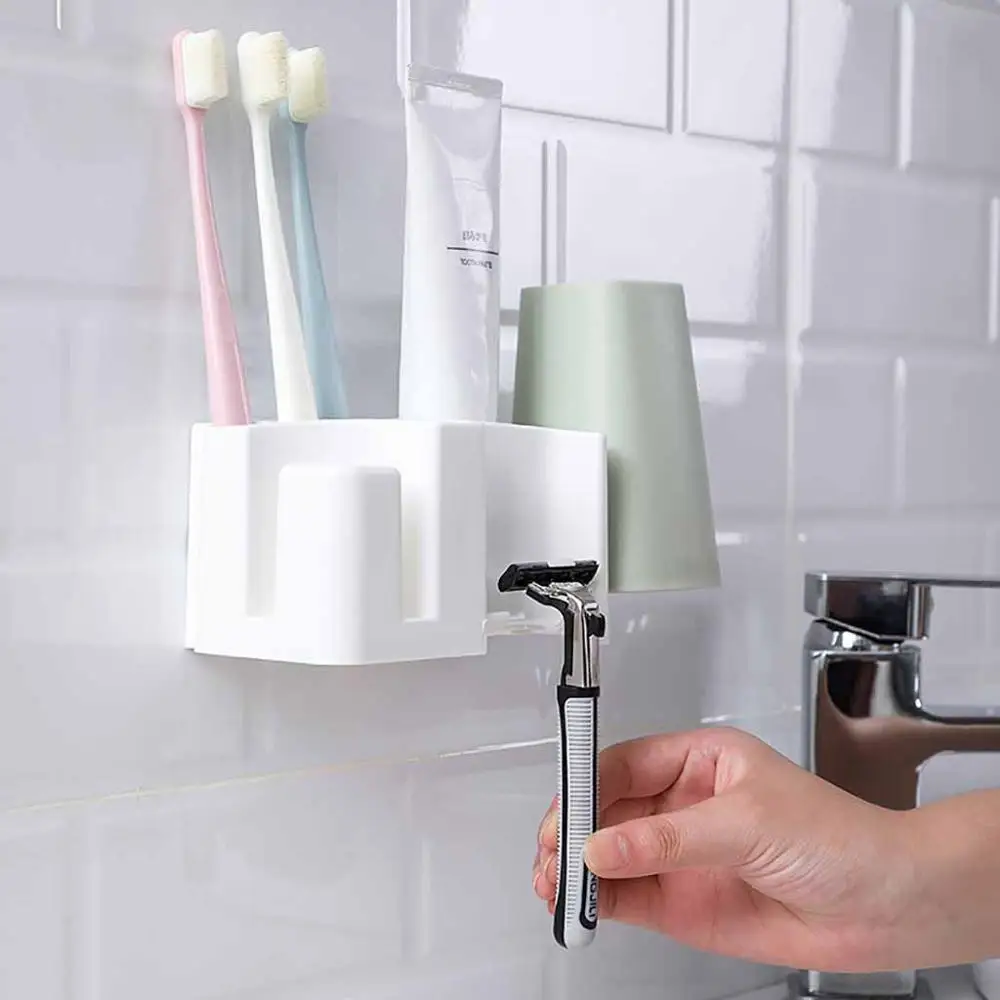 Ванная комната для хранения Зубная щётка стенд дозатор зубной пасты держатель