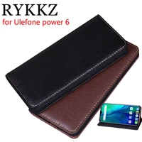 rykkz luxury leather flip cover for ulefone power 6 6 3 mobile stand case for ulefone power 6 leather phone case cover