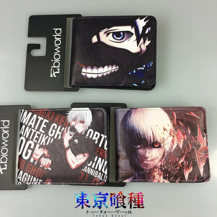 Tokyo ghoul Fashion Anime PU Wallet Soft Money Bag Zipper Wallets Coin Casual Purses Card Unisex Gifts