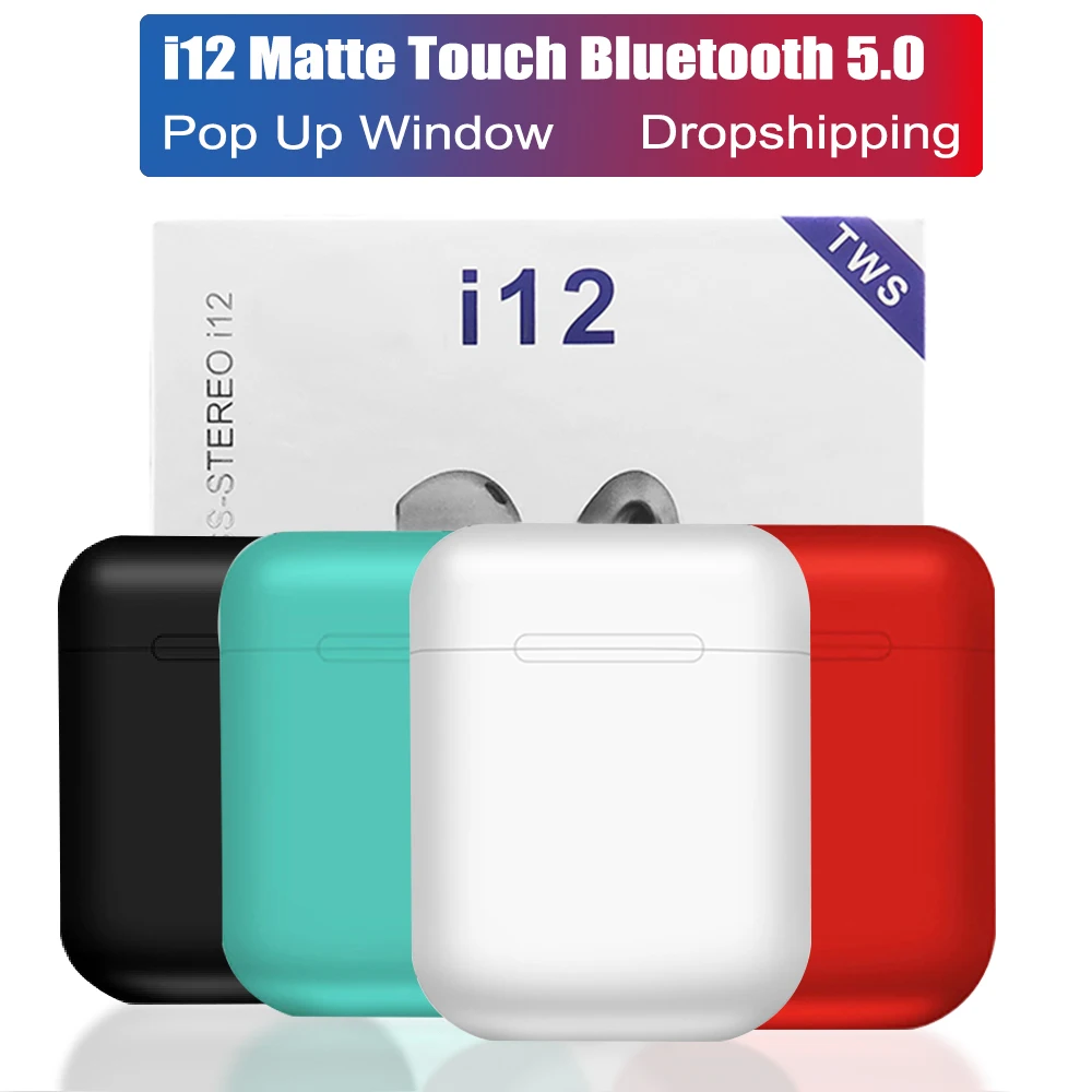 I12 TWS оригинальные клон беспроводные наушники сенсорные Bluetooth 5,0 наушники настоящие стерео спортивные наушники для Xiaomi