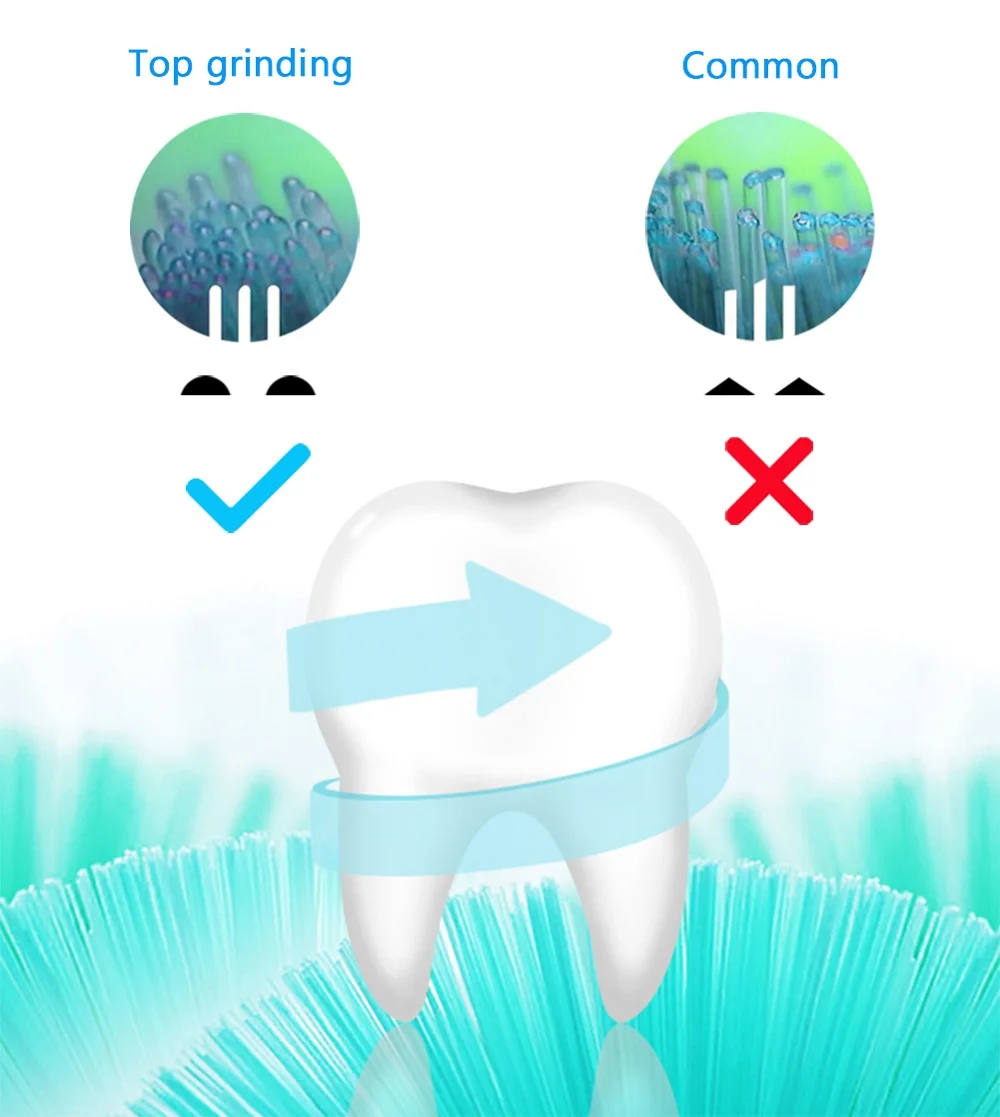 4 шт. черная электрическая звуковая сменная зубная щетка для Philips Sonicare Diamondclean головки зубных щеток с мягкой щетиной HX6064