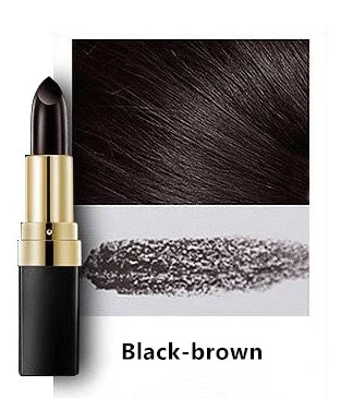 Black-brown Одноразовая краска для волос мгновенное покрытие серого корня краска для волос Модифицированная кремовая палочка Временная покрывающая белая краска для волос 3,8 г - Цвет: Black-brown