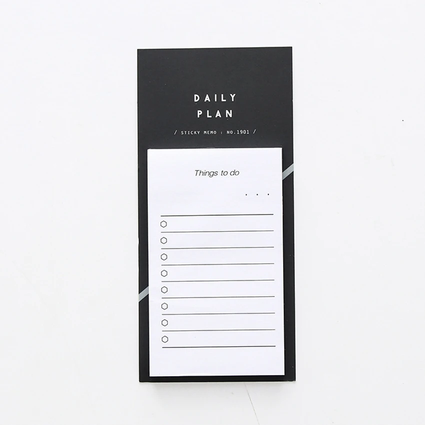 

50sheet/pc Sticky Notes To Do List Memo Pad Planner Paper Stickers Stationery 4 colors Office School supplies Message Sticker