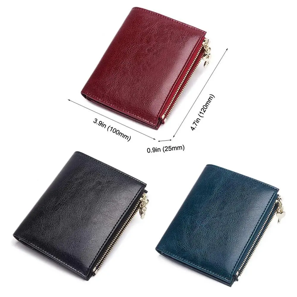 GZCZ Rfid кошелек из натуральной кожи Женский для монет модные короткие кошельки