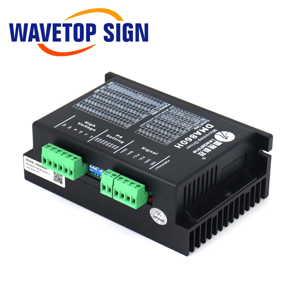 WaveTopSign LeadShine шаговый мотор драйвер DM860 DMA860H 2 Фаза 18 80VAC 4 7.2A для Co2 Лазерная