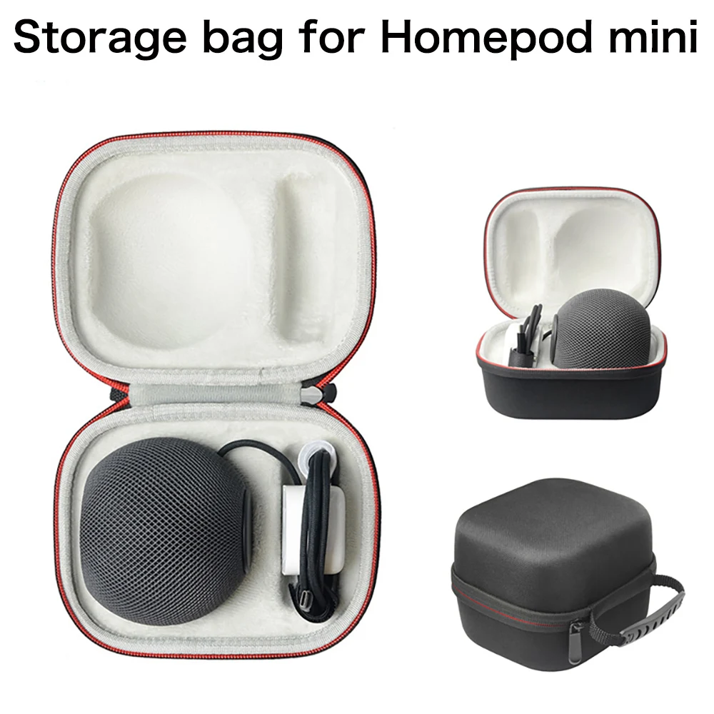 

Портативная сумка для хранения, Дорожный Чехол для Apple HomePod Mini Smart Bluetooth динамик, сумка на молнии, аксессуары