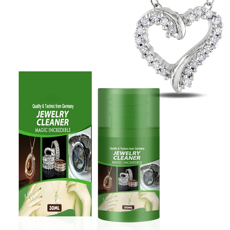 

30ml Jewelry Cleaner Watch Ring Care Washing Liquid Anti-Tarnish Rust Remover Diamond Rust Detergent B85D
