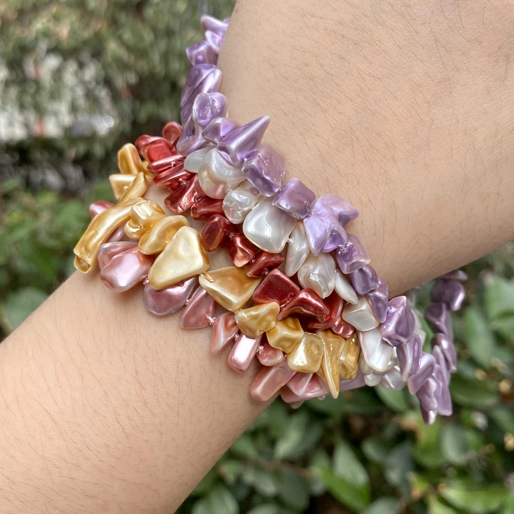 

Бусы из камня агата с натуральным попкорном и трещинами, цветные Круглые бусины для изготовления ювелирных изделий «сделай сам», ожерелье, ...