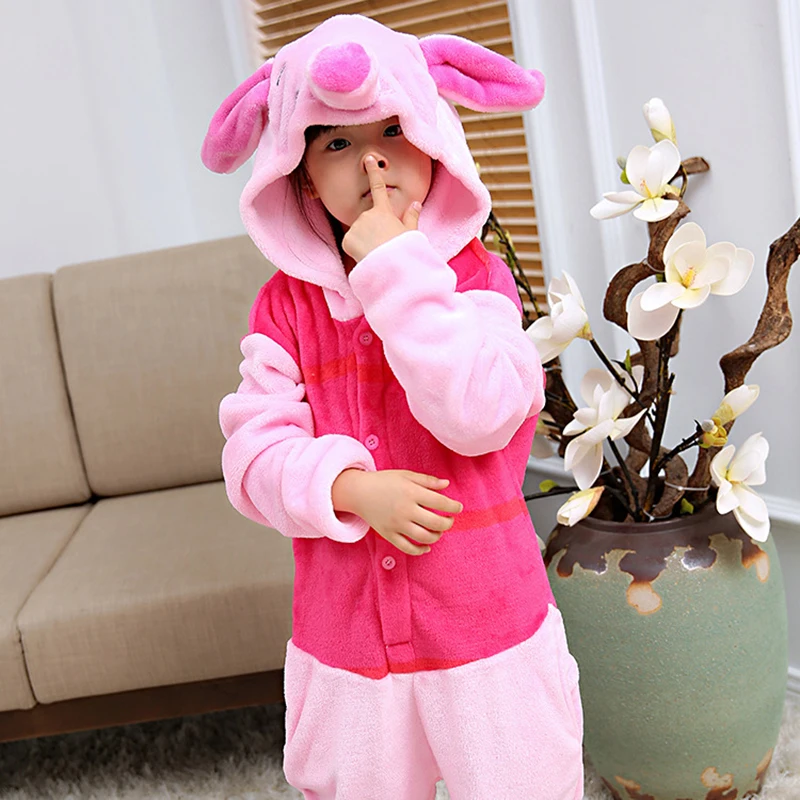 Для мальчиков и девочек Onesie Пятачок с рисунками животных из мультфильмов розовая
