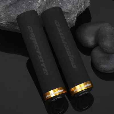 Operate grips прямой Эргономичный горный велосипед высокая плотность поролоновая Ручка Губка Грипсы плоские FX333 - Цвет: black gold ring