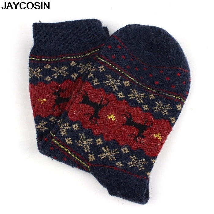 JAYCOSIN горячая Распродажа, женские носки, Женский рождественский подарок, зимние милые шерстяные носки, женские сумасшедшие носки, женские теплые носки с животными, 9909