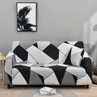 Геометрические эластичные Чехлы для дивана в гостиную, эластичные облегающие полноразмерные Чехлы для дивана на стул, домашний декор, 1234-местный