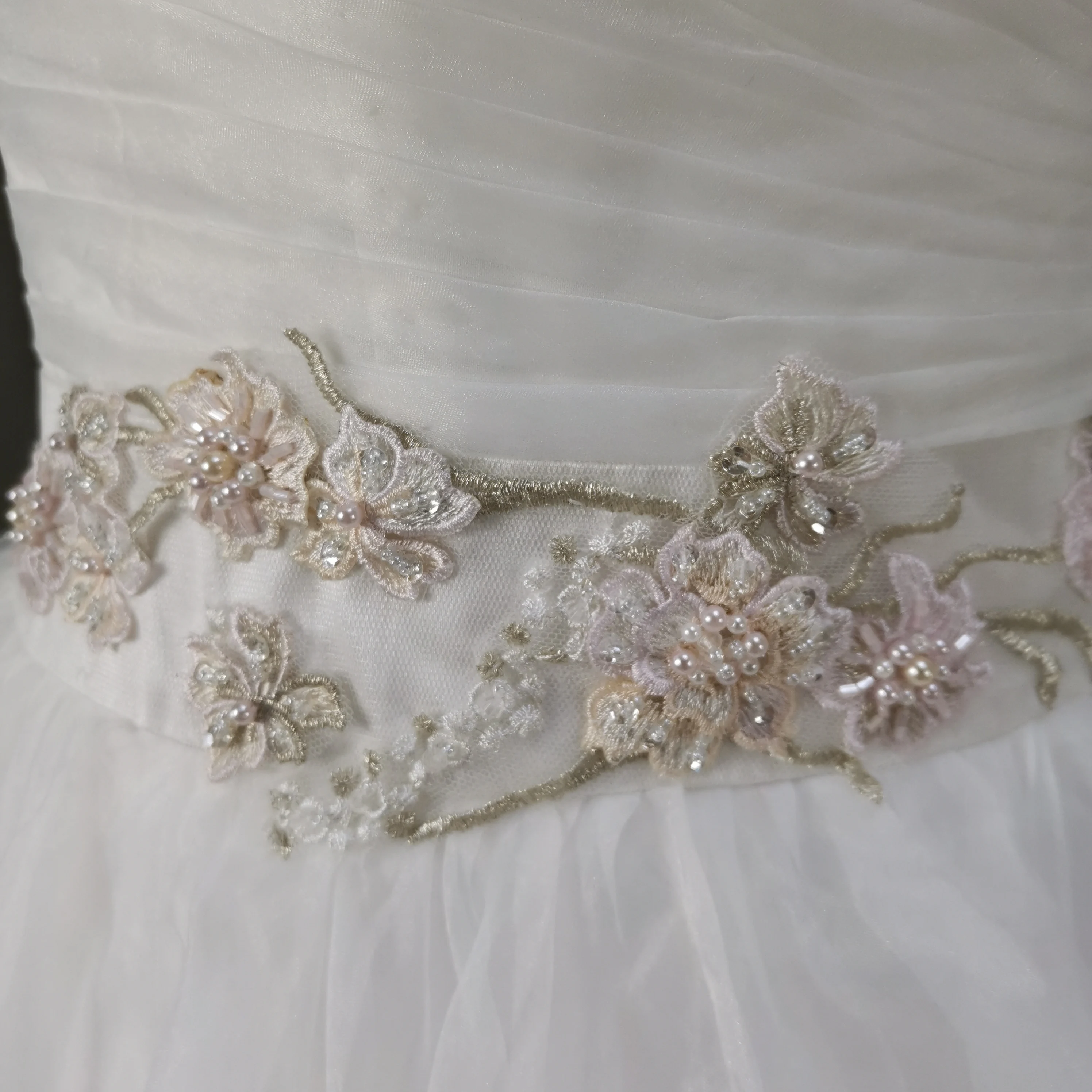 Белые свадебные платья без бретелей с бальное платье Простые Свадебные