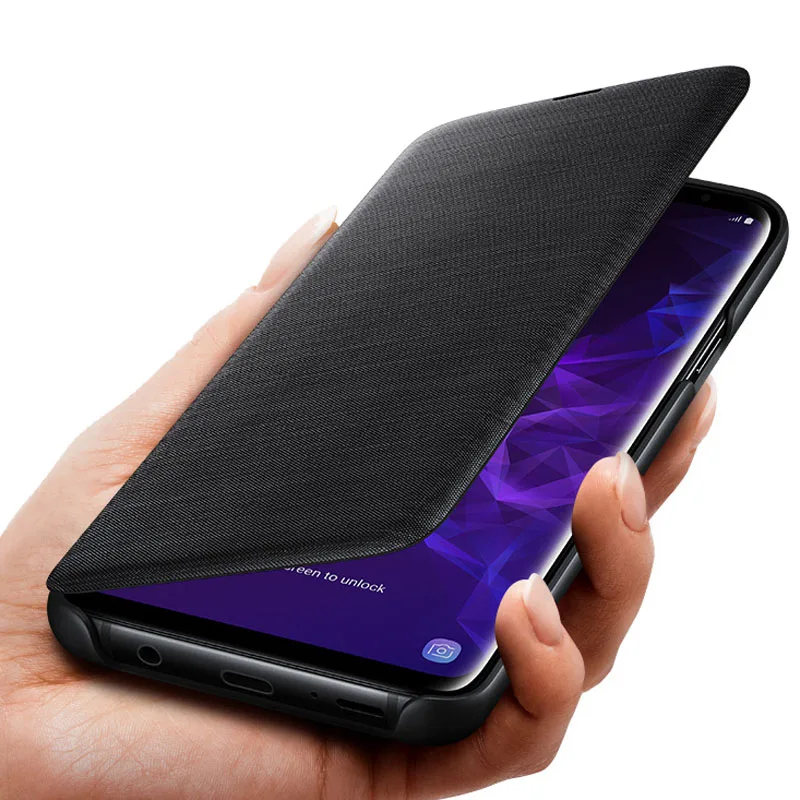 Оригинальный чехол для Samsung со светодиодной подсветкой умный телефона Galaxy S9 G9600 +