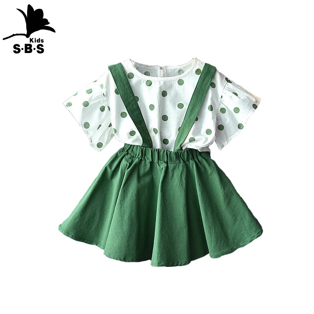 Детская одежда для маленьких девочек новые летние комплекты одежды Корейская