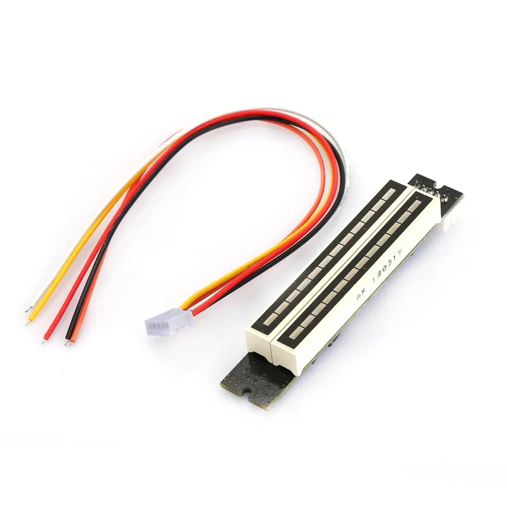 Регулируемый аудио музыкальный VU измеритель уровня двойной 12 бит светодиодный