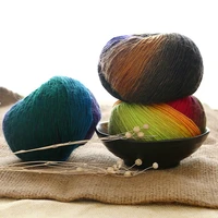 50gball knitting yarn diy wool balls medium thick dyed wool thread crochet knitted scarf thread shawl hat sweater dropship