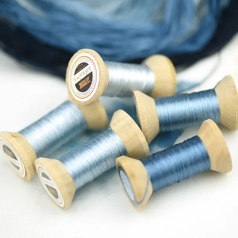 Прусская синяя Вышивальная нить/практичная мини-катушка/Вышивальная нить