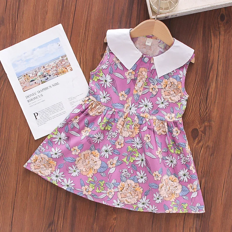 

Летняя одежда для малышей, Новое поступление, одежда для маленьких девочек, модное Хлопковое платье с бабочками, элегантное Цветочное плать...