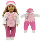 Костюм для куклы новорожденной, 43 см, с меховой курткой, 18 дюймов