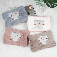 cute hot water bottle electric charging heating rechargeable warmer cotton hot water bag winter warming tool christmas gift