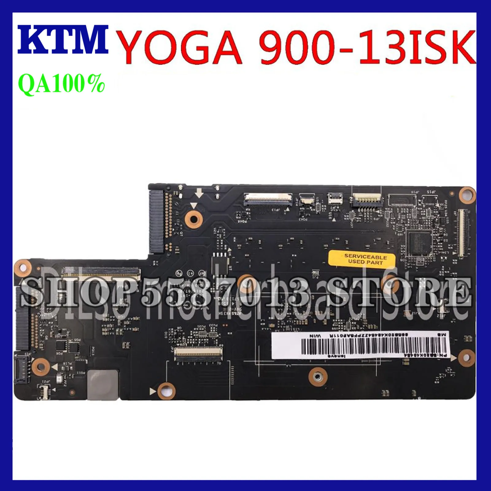 

KEFU 900-13isk Laptop Motherboard For Lenovo yoga900-13ISK Laptop Motherboard I7-6500U 16GB NM-A411 notebook 100% test