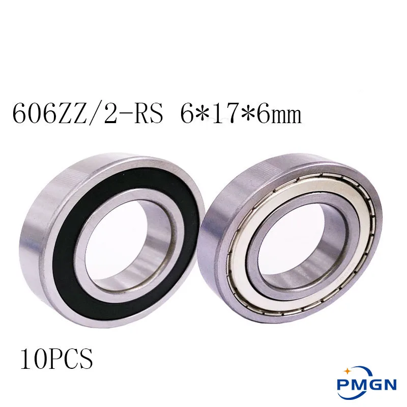 

10pcs/Lot 606ZZ 606 2RS 6x17x6mm Mini Ball Bearing Miniature Bearing