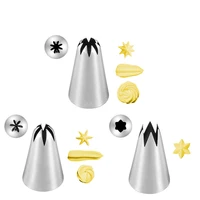 1pc cake cream decorating mouth stainless steel polishing cupcake cookie small icing piping nozzles kitchen baking tools
