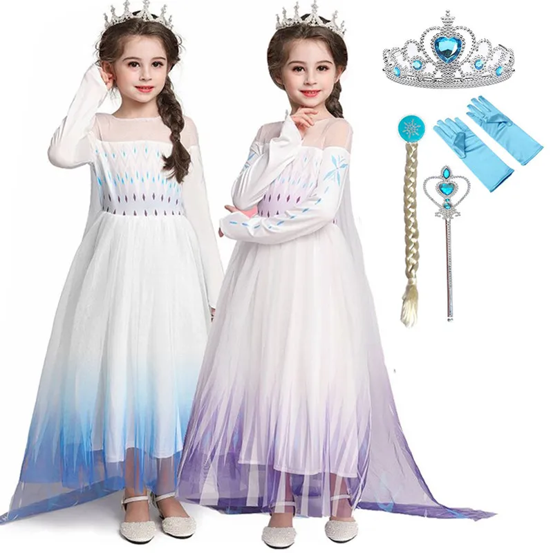 fashion Cosplay Costume Girls Dress Christmas style 3-12 years old Long sleeve Girl Princess cosplay Party dress for girls | Детская