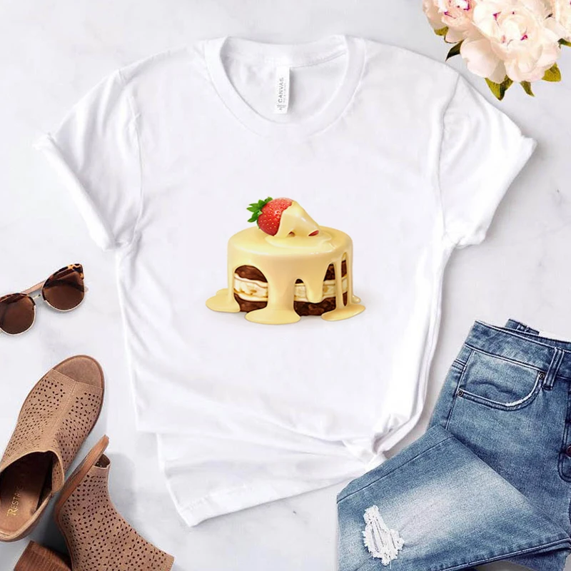 

T-shirts Women's Summer T-shirt 2021 Women-clothing Woman Tshirt 2020 Short Sleeve Vintage Tops Kawaii Clothes Womens Tee for