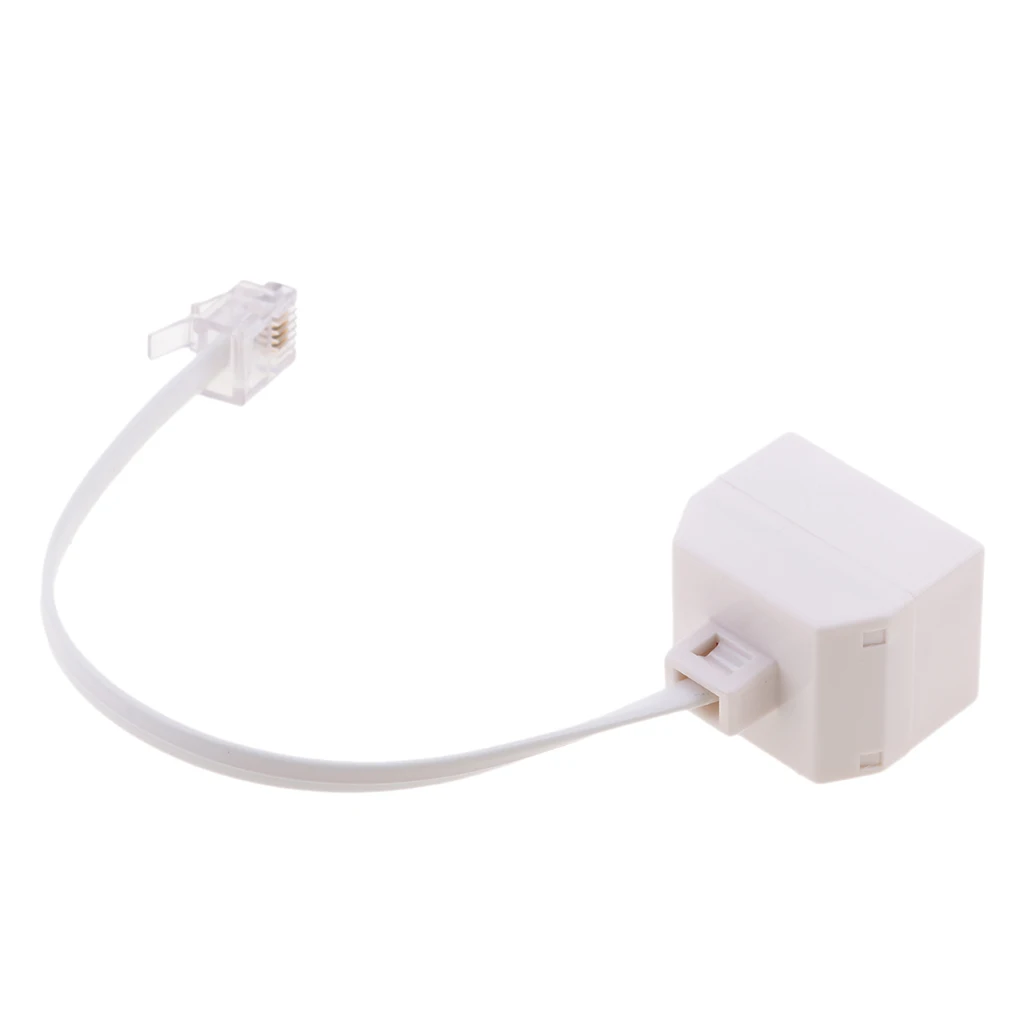

RJ11 6P4C Telephone/ Landline Phone Line Splitter Adapter US Male To Female