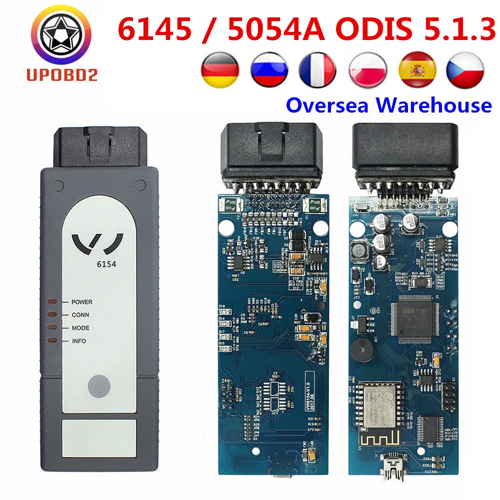 6154 wifi беспроводной OKI ODIS V5.1.3 полный чип 6154 wifi ODIS 5.1.3 диагностический инструмент для AUDI/SKODA/SEAT работает на Win10