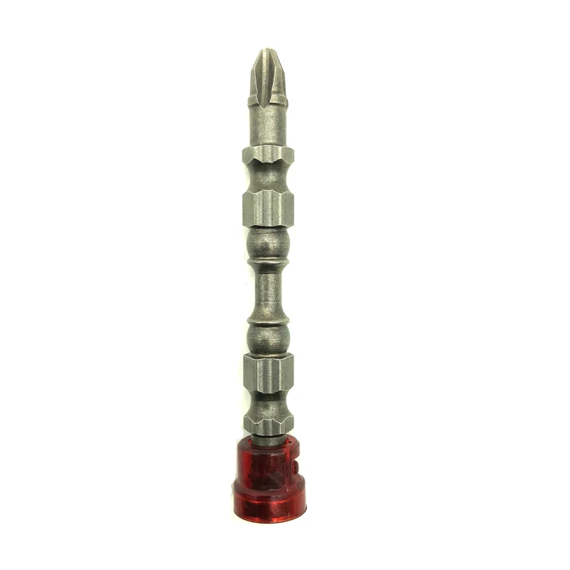 1pcs double head 1 шт. PH2 Магнитная отвертка бит Противоскользящий S2 стальной электрический отвертка набор 1/" шестигранный хвостовик с одной головкой электроинструменты - Цвет: 1pcs double head