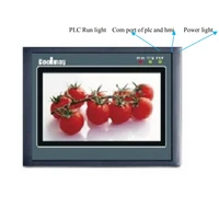 43 HMI PLC All-in-one Integrated Transistor  Relay Output Digital IO Analog 0-10V J Type Thermocouple 100KHz Pulse Output