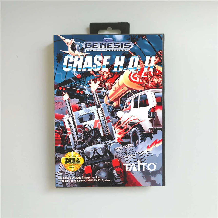 Chase H.Q. II 2-крышка США с розничной коробкой 16-битная игровая карта MD для игровой
