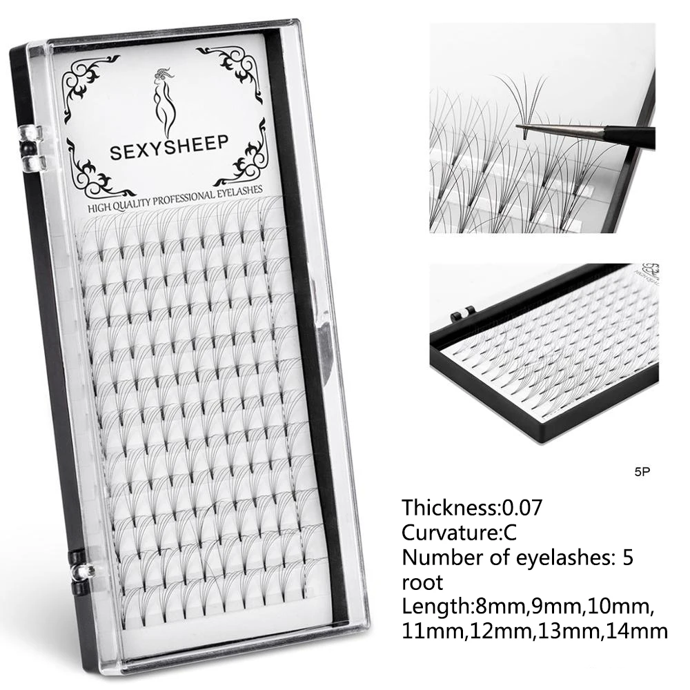 12 линий готовых громкости широкий вентиляторы накладные норковые ресницы