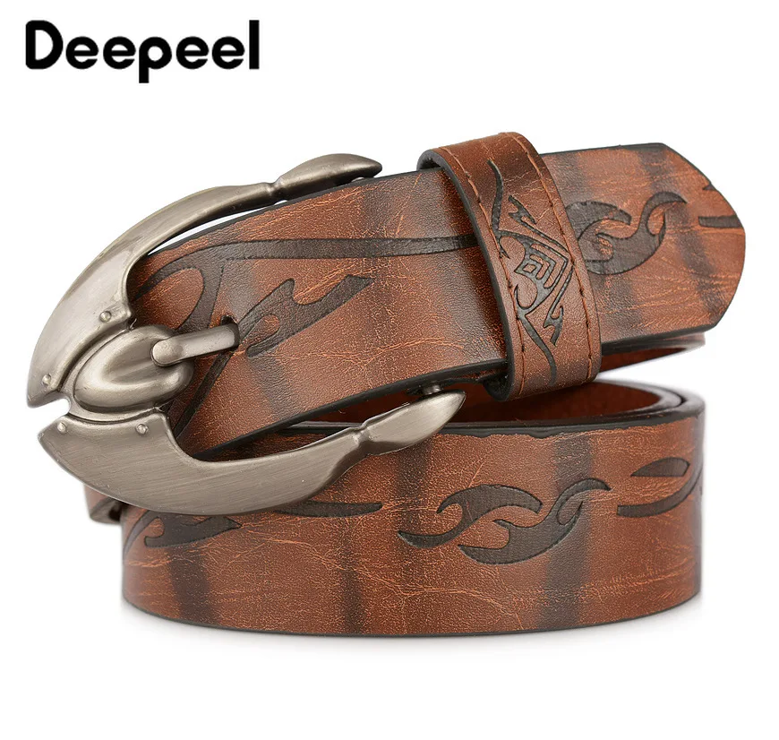 Deepeel 1 шт. 3 8 см * 110 в стиле панк из алюминиевого сплава пряжкой ремень