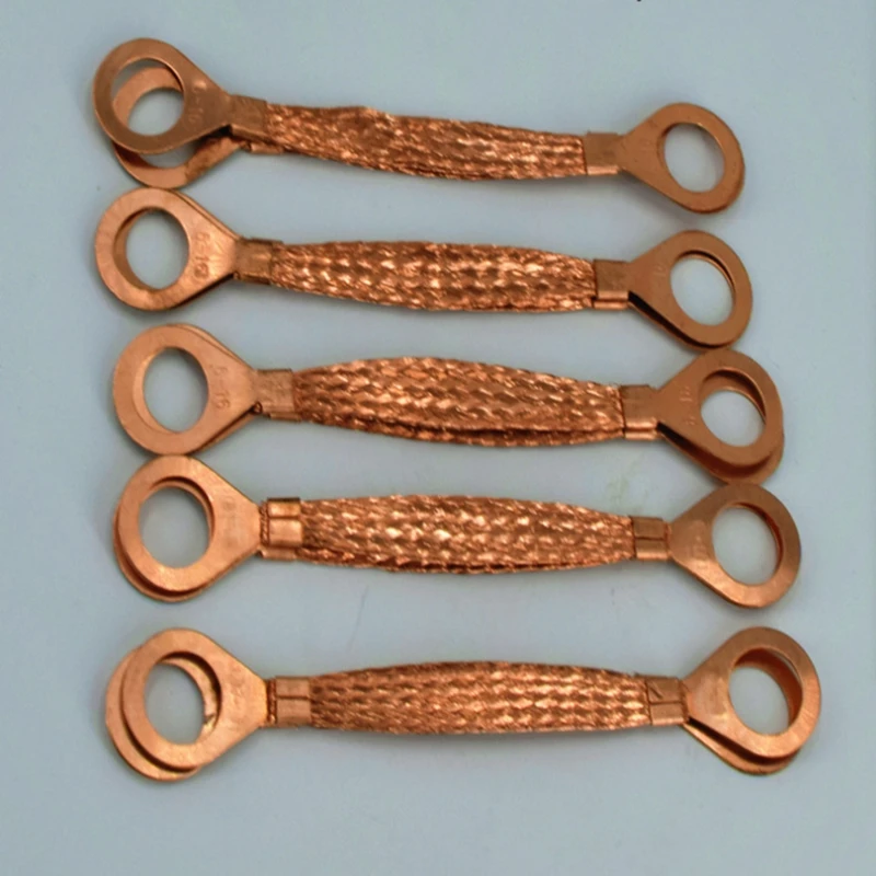 5 шт. 6 мм квадратный Чистый медный фланец электростатический джемпер