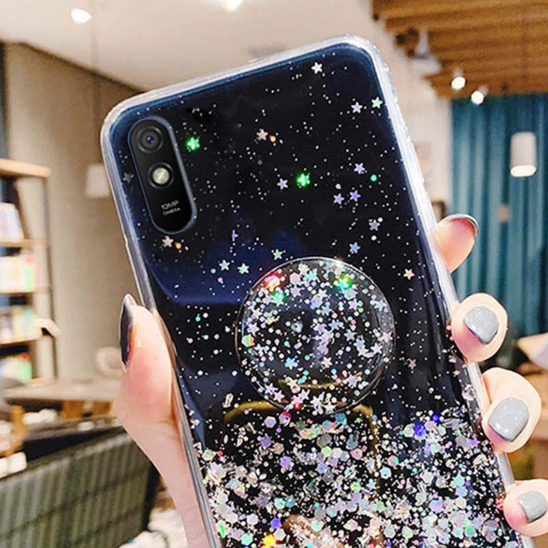 Poco F2 Pro Блестящий эпоксидный чехол для Xiaomi Redmi Note 9 8 7 9S 8T 10X K30 K20 7A мягкий из ТПУ Mi 10 9T