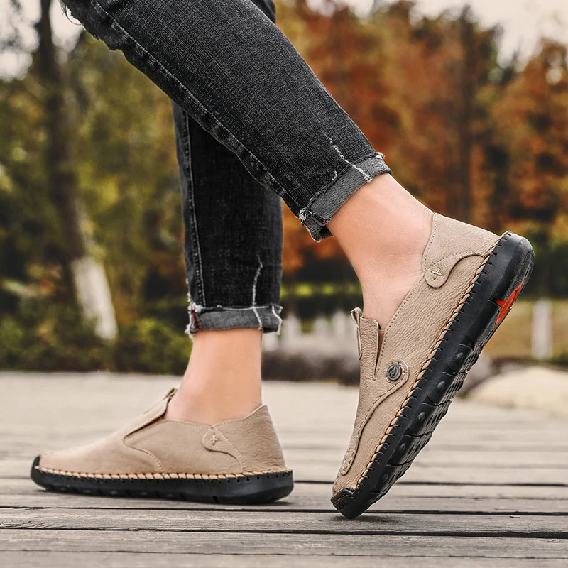 

Men's Casual Sneakers Men Casual Sport Shoes Leisure Fashion Leather Causal For Mens Black Man Shoe