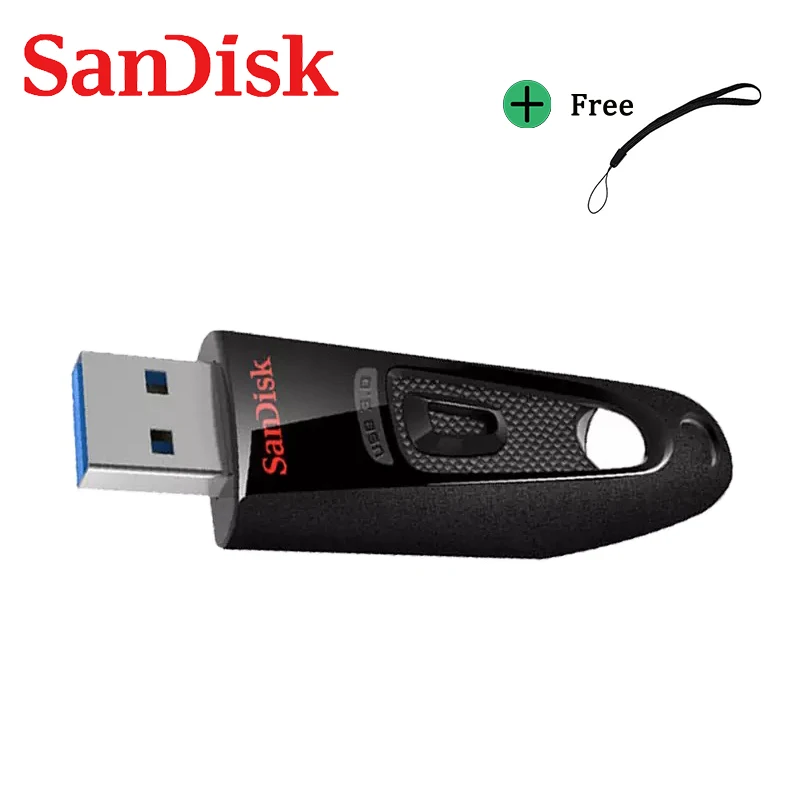 

SanDisk Ultra USB 3.0 Flash Drive CZ48 128GB 64GB 32GB 16GB 256GB Pen Drive 100MB/s USB Stick for Desktop Laptop Netbook U Disk