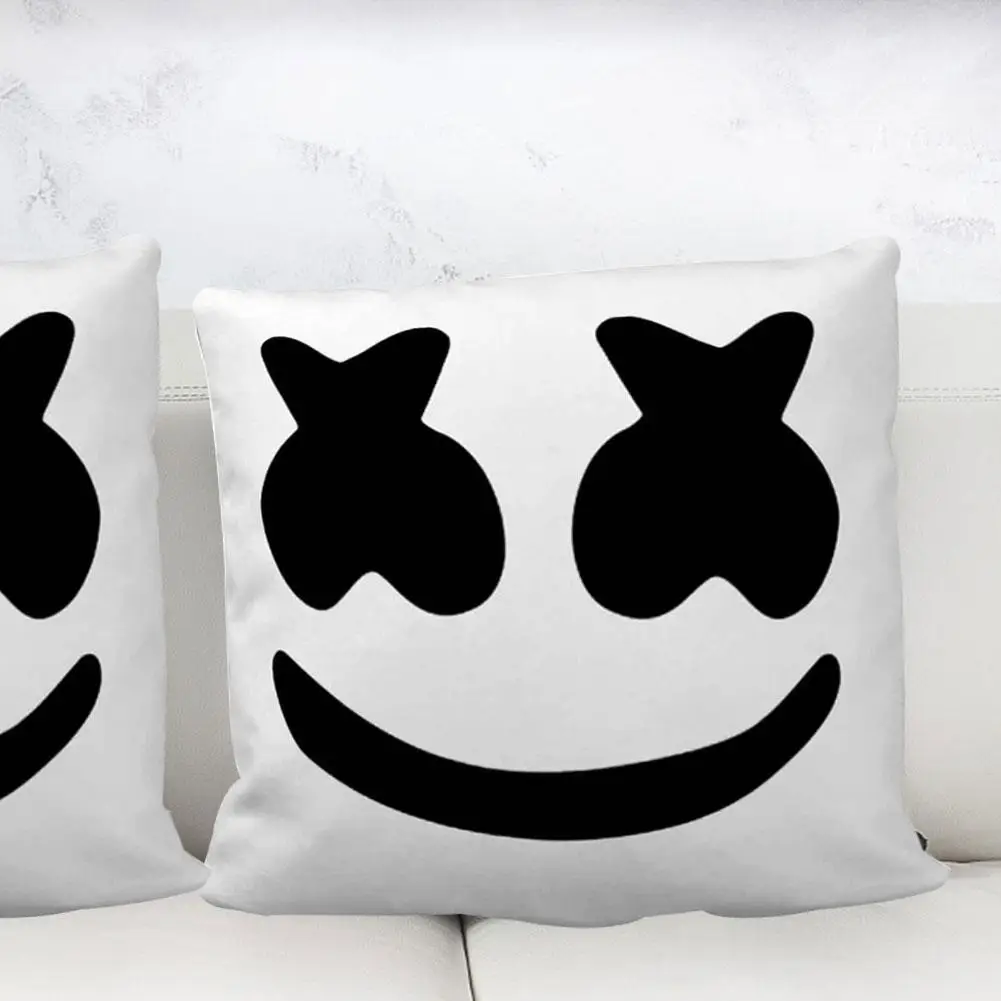 45*45 см короткая плюшевая наволочка Смайлик Подушка Наволочка квадратная