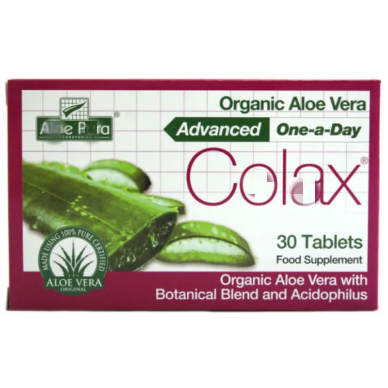 

Organic Aloe Vera ADVANCED One-a-Day 30 Tabs (formerly Colon Cleanse)