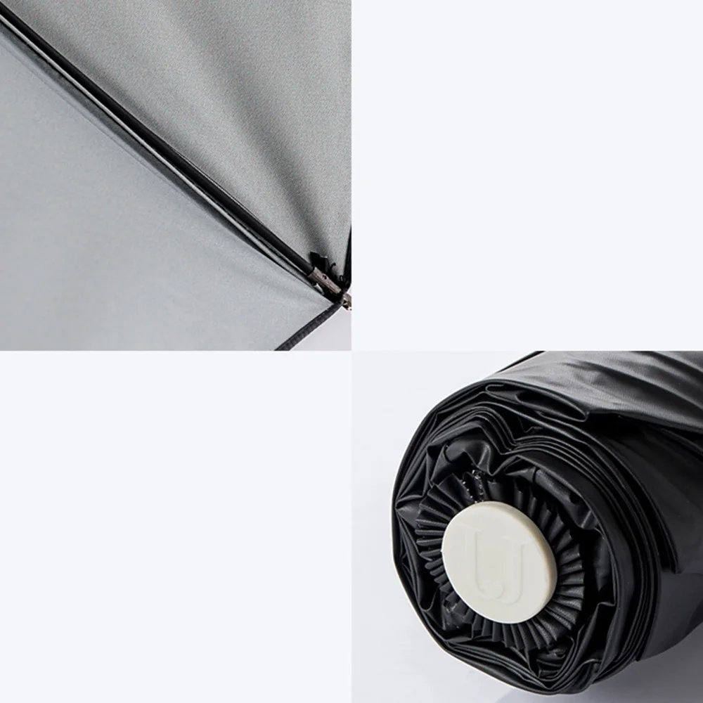 

JJ Portable Sunny Umbrella Rainy Automatic Umbrella Three Folding Windproof Umbrella UV Reinforced One-click Opening For Travel