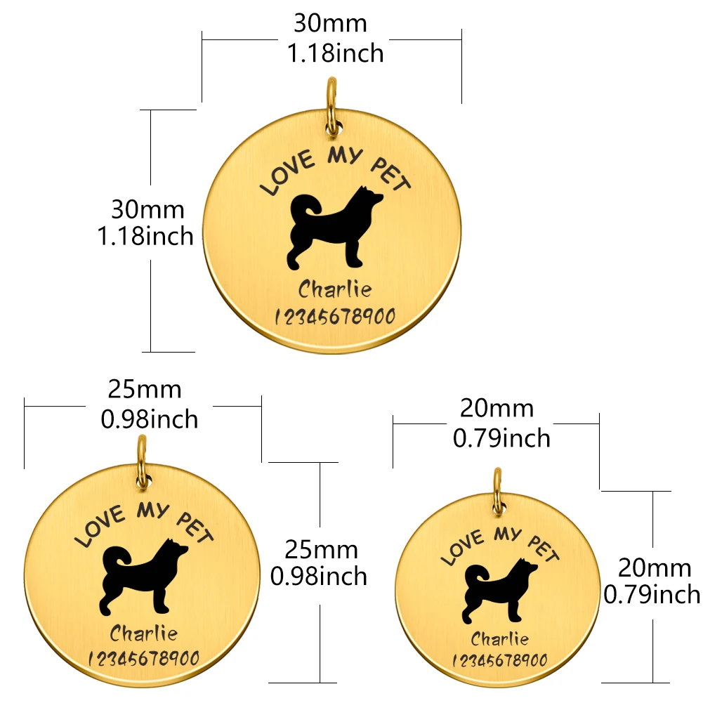 Идентификационная бирка для собак персонализированная идентификационная кошек