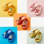 Летняя обувь для маленьких девочек, сандалии в полоску, однотонная обувь на плоской подошве, детская обувь для малышей, обувь для первых шагов, летние сандалии