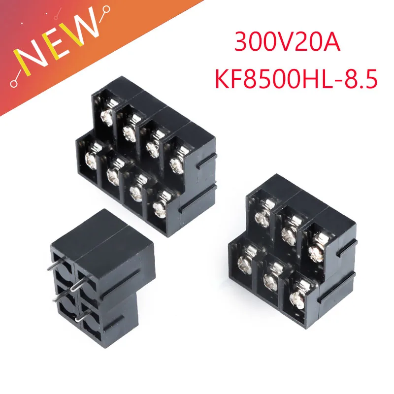 

2pcs KF8500HL-8.5-2X2P/2X3P/2X4P/double row insert 8.5mm spacing fence type terminal 300V20A