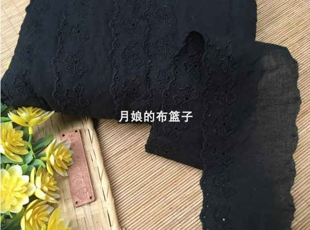 2 м/лот ширина 6 5 см рисунок бабочки черная швейная одежда Dccesorries DIY хлопковая